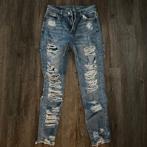 American Eagle Ripped High Waisted